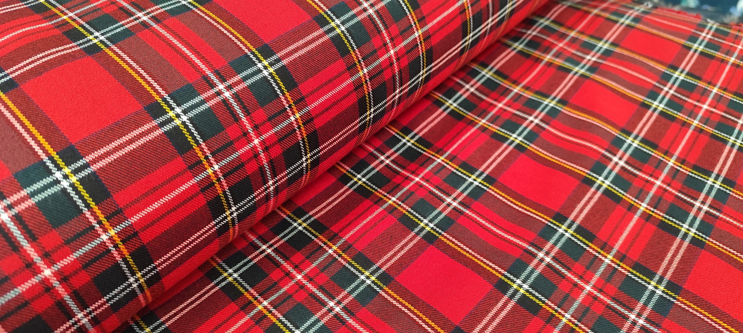 CUADROS TARTAN ROJOS GRANDES