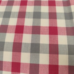 MANTELERIA ALPES GRIS-FUCSIA