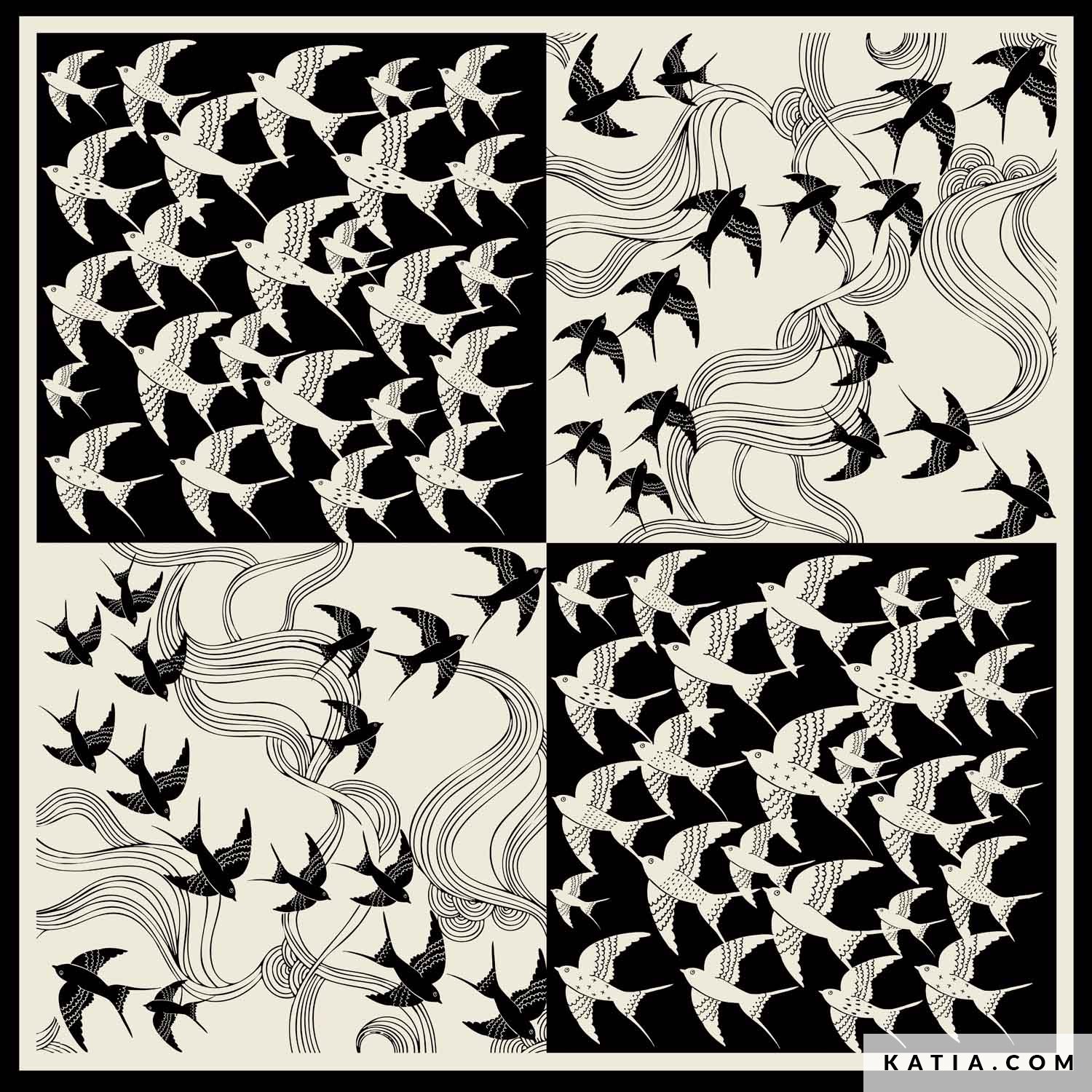 PAÑUELO SW SARGA FLYING DREAMS SQUARE