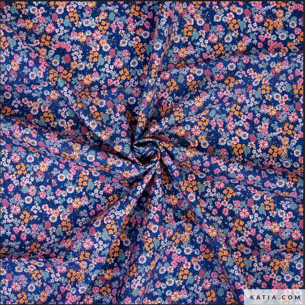 TELA POPELIN ESTAMPADO ECUADORIAN FLOWERS - Imagen 2