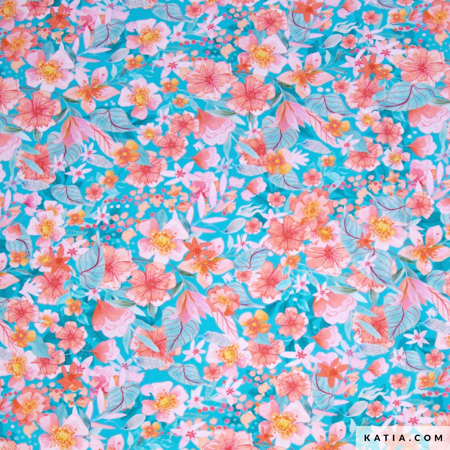 TELA POPELIN ESTAMPADO DARWIN FLORA