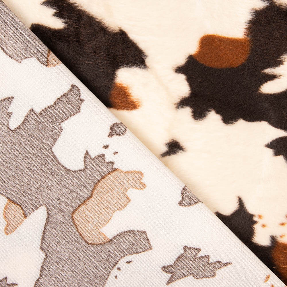 PELO DE VACA BEIGE/MARRON - Imagen 2