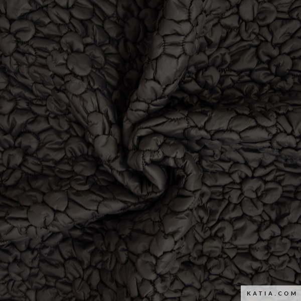 TELA ACOLCHADA FLOR NEGRA - Imagen 2
