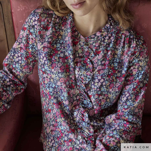 VISCOSA ESTAMPADO FLORAL FUCSIA - Imagen 3