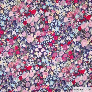 VISCOSA ESTAMPADO FLORAL FUCSIA