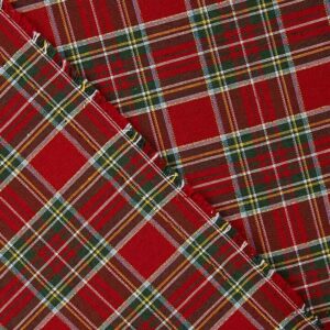 LONETA TARTAN ROJO LUREX CUADRO MAXI